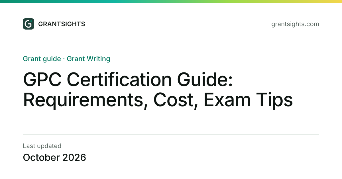 GPC Certification Guide: Requirements, Cost, Exam Tips