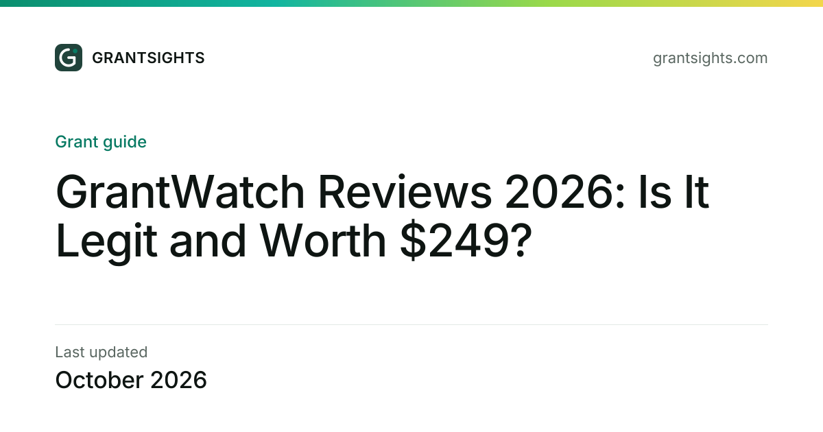 GrantWatch Reviews 2026 | Legit, Price, Free Access