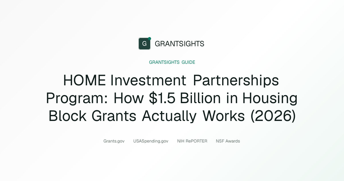 HOME Investment Partnerships Program Guide 2026