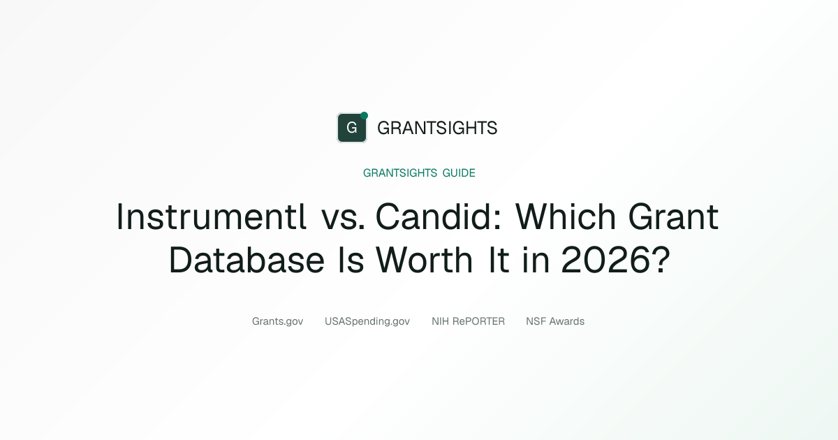 Instrumentl vs Candid 2026: Grant Database Comparison