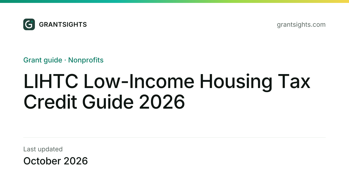 LIHTC Low-Income Housing Tax Credit Guide 2026