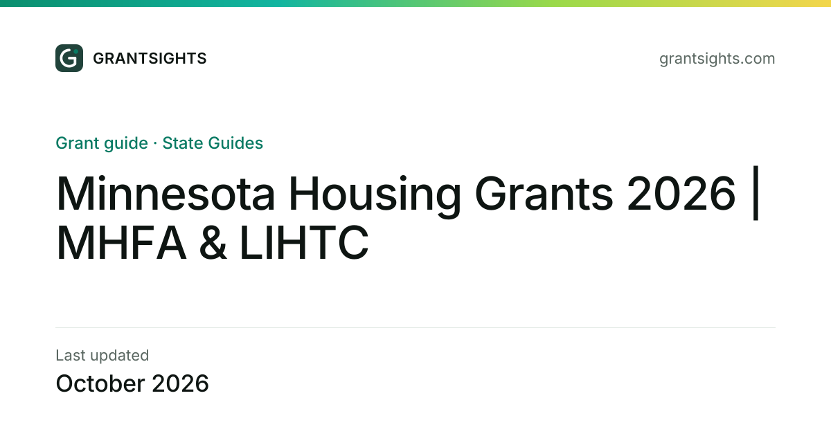 Minnesota Housing Grants 2026 | MHFA & LIHTC