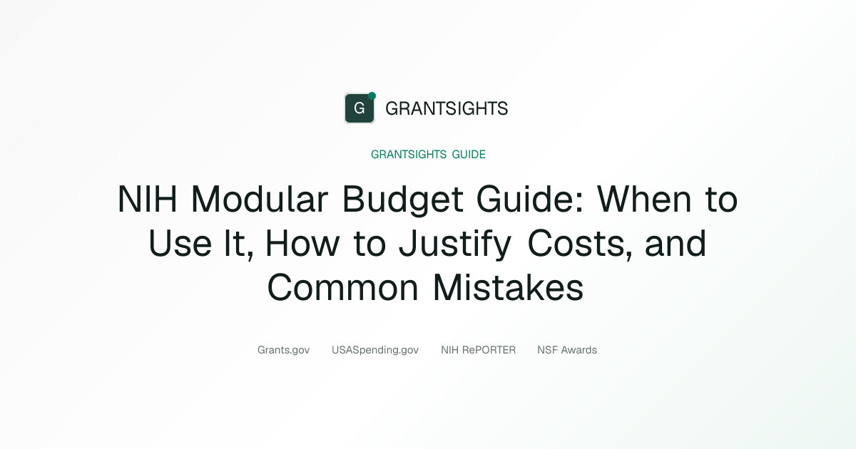 NIH Modular Budget 2026: Complete Guide to the $250K Rule